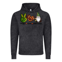 Vintage Black peace love gnomes christmas Vintage Hoodie - RanaPortraitStore