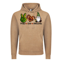 Vintage Coffee peace love gnomes christmas Vintage Hoodie - RanaPortraitStore
