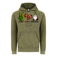 Vintage Olive peace love gnomes christmas Vintage Hoodie - RanaPortraitStore