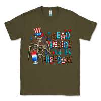 Army Green dead inside but its freedom Classic Tee - AdoDesignShop