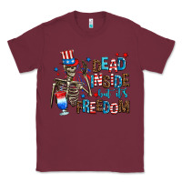 Burgundy dead inside but its freedom Classic Tee - AdoDesignShop