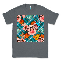 Charcoal Heather fall pig seamless pattern Classic Tee - BundleAndBundleShop
