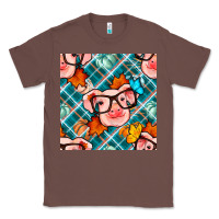 Chestnut fall pig seamless pattern Classic Tee - BundleAndBundleShop