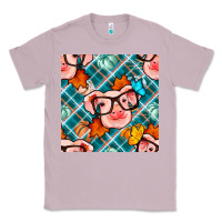 Lilac fall pig seamless pattern Classic Tee - BundleAndBundleShop