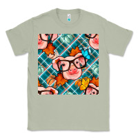 Matcha fall pig seamless pattern Classic Tee - BundleAndBundleShop