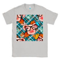 Moon Dust fall pig seamless pattern Classic Tee - BundleAndBundleShop