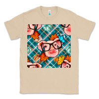 Mushroom fall pig seamless pattern Classic Tee - BundleAndBundleShop