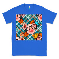 True Royal fall pig seamless pattern Classic Tee - BundleAndBundleShop