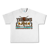 Lunar Rock yeehaws and hellnaws Urban Heavy Tee - CowhideDigitalArt