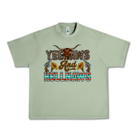 Oil Green yeehaws and hellnaws Urban Heavy Tee - CowhideDigitalArt