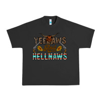 Pigment Black yeehaws and hellnaws Urban Heavy Tee - CowhideDigitalArt