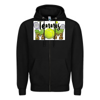 Black tennis mom Zipper Hoodie - BarkalooDesign