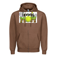 Chestnut tennis mom Zipper Hoodie - BarkalooDesign