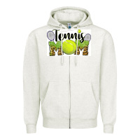 Oatmeal Heather tennis mom Zipper Hoodie - BarkalooDesign