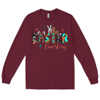 Burgundy easter true story Long Sleeve Tee - JahusDesignShop
