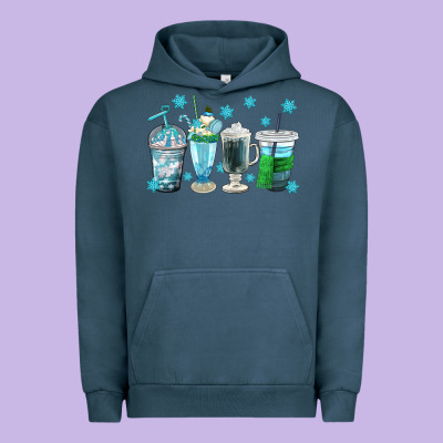 Winter Coffee Cup Urban Hoodie Designed By Texasbilliewilder