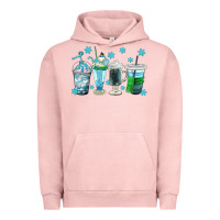 Pigment Salmon winter coffee cup Urban Hoodie - texasbilliewilder