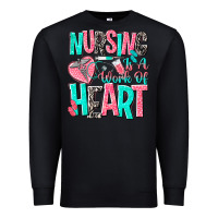 Black nursing is a work of heart Premium Sweatshirt - NancyCooperArtShop