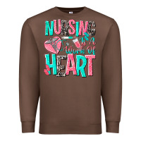 Chestnut nursing is a work of heart Premium Sweatshirt - NancyCooperArtShop