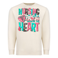 Sandshell nursing is a work of heart Premium Sweatshirt - NancyCooperArtShop
