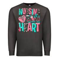 Smoke nursing is a work of heart Premium Sweatshirt - NancyCooperArtShop