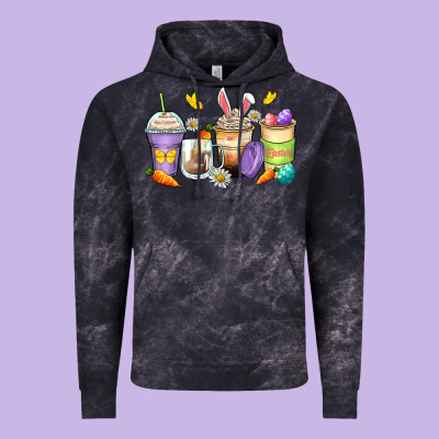 Easter Day Coffee Cups Vintage Hoodie Designed By Zillion Design Studio