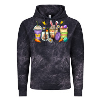 Cloud Black easter day coffee cups Vintage Hoodie - Zillion Design Studio