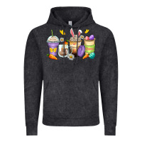 Vintage Black easter day coffee cups Vintage Hoodie - Zillion Design Studio