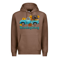 Chestnut thanksgiving truck turkey Premium Hoodie - AdoDesignShop