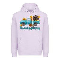 Lilac thanksgiving truck turkey Premium Hoodie - AdoDesignShop