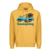 Mustard thanksgiving truck turkey Premium Hoodie - AdoDesignShop