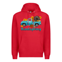 Red thanksgiving truck turkey Premium Hoodie - AdoDesignShop