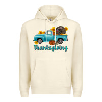 Sandshell thanksgiving truck turkey Premium Hoodie - AdoDesignShop