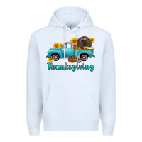 White thanksgiving truck turkey Premium Hoodie - AdoDesignShop