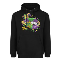 Black mardi gras lips Heavyweight Hoodie - MaliasSmallBusiness