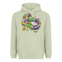 Matcha mardi gras lips Heavyweight Hoodie - MaliasSmallBusiness