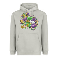 Moon Dust mardi gras lips Heavyweight Hoodie - MaliasSmallBusiness