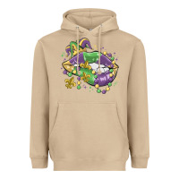 Mushroom mardi gras lips Heavyweight Hoodie - MaliasSmallBusiness