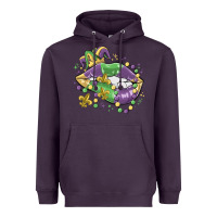 Plum mardi gras lips Heavyweight Hoodie - MaliasSmallBusiness