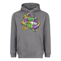 Storm mardi gras lips Heavyweight Hoodie - MaliasSmallBusiness