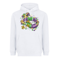 White mardi gras lips Heavyweight Hoodie - MaliasSmallBusiness