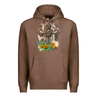 Chestnut Western with Crosses Premium Hoodie - LillyAllenDesigns