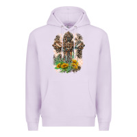 Lilac Western with Crosses Premium Hoodie - LillyAllenDesigns