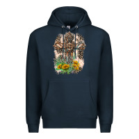 Navy Western with Crosses Premium Hoodie - LillyAllenDesigns