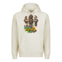 Oatmeal Heather Western with Crosses Premium Hoodie - LillyAllenDesigns