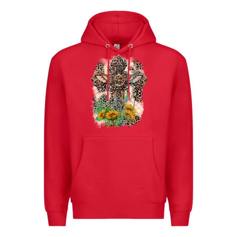 Western With Crosses Premium Hoodie by LillyAllenDesigns | Teevron