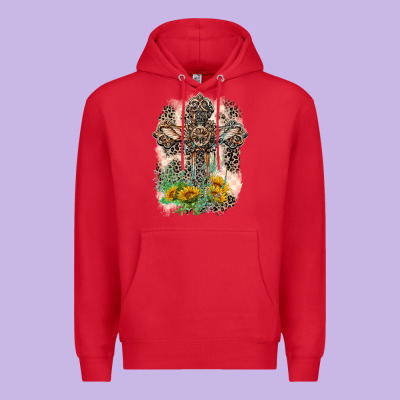 Western With Crosses Premium Hoodie Designed By Lillyallendesigns