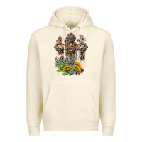 Sandshell Western with Crosses Premium Hoodie - LillyAllenDesigns