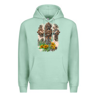 Seafoam Western with Crosses Premium Hoodie - LillyAllenDesigns