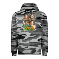 Slate Camo Western with Crosses Premium Hoodie - LillyAllenDesigns